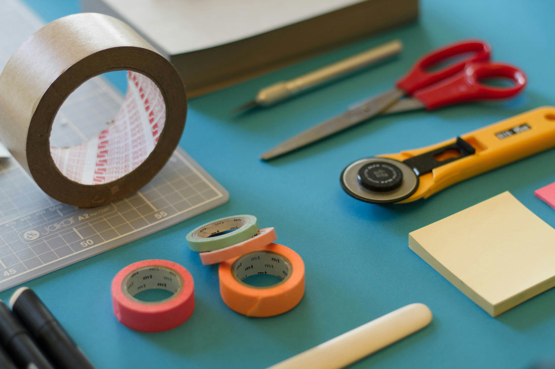 Using Double-Sided Tape for Office and Desk Organization