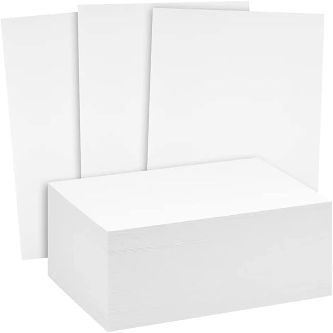 Reskid 200 Pack of Thick Heavyweight Index Cards on 80lb Card Stock - Perfect for Note-Taking, Studying, and Organization - Ideal for Classrooms, Office, and Home Use (3x5, 200, Count)