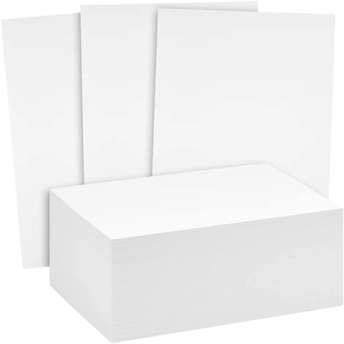 Reskid White Cardstock Thick Paper - Blank Heavy Weight 110 lb Cover Card Stock - 100 Pack (13x19, Inches)