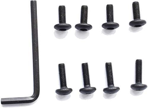 MySit Office Chair Armrest Replacement Arm Pads Universal 4" or 5.5" Mounting Hole (Set of 2) Black