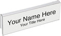 Glass Wall Name Plate Holders - Single Sided 8-1/2" Wide x 2" high (50 - PK, 3/4" Cubicle Wall) by Plastic Products Mfg.