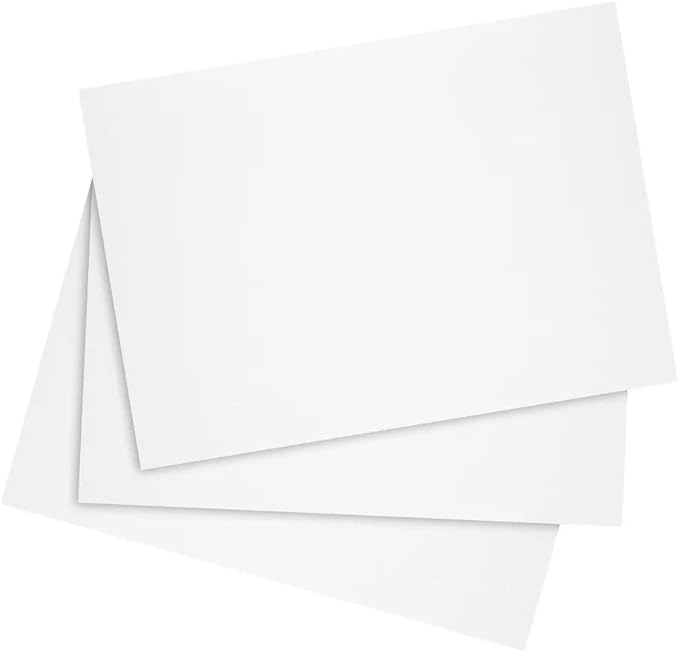 Reskid 100 Pack of Thick Heavyweight Index Cards on 80lb Card Stock - Perfect for Note-Taking, Studying, and Organization - Ideal for Classrooms, Office, and Home Use (13x19, 100, Count)