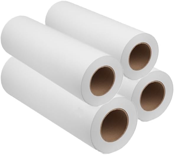 11'' x 650' Engineering/Wide Format/Plotter Paper - 20# Uncoated 96 Bright White (3’’ Core) CAD Paper Rolls For Architects, Blue Prints Engineers, Architects etc - Pack of 4 Rolls
