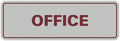 Signs ByLITA Standard Office Sign - Professional Business Signage - Easy to Install (Light Grey/Burgundy) - Medium 10 Pack