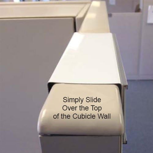 Quality Aluminum, Changeable Cubicle Nameplate Holder, Satin Silver Base, and Matte Black Name Plate Holder, Guaranteed Not to Crack (2" Cubicle Wall Depth)