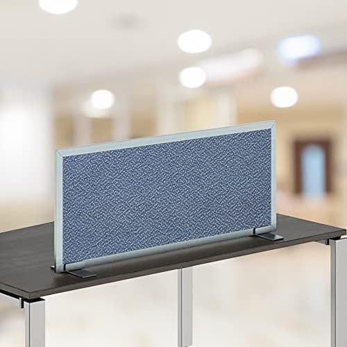 OBEX Acoustical Free Standing Privacy Screen, Cubicle Accessories Desk Privacy Panel, Desk Dividers for Office, Office Furniture Partitions Portable Sound Proof Dividers, 12" x 60", Twilight