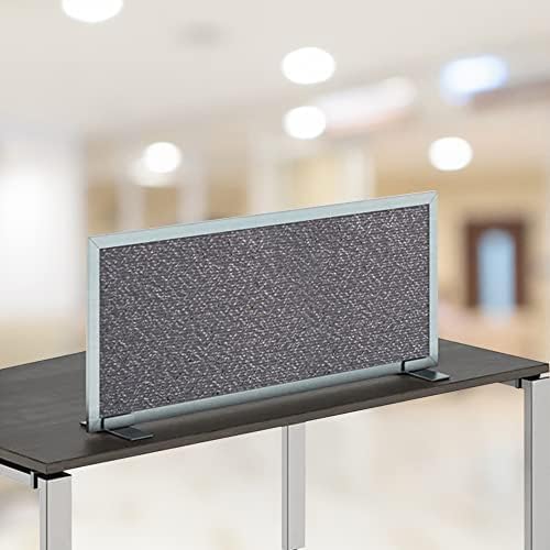 OBEX Acoustical Free Standing Privacy Screen, Cubicle Accessories Desk Privacy Panel, Desk Dividers for Office, Office Furniture Partitions Portable Sound Proof Dividers, 18" x 66", Graphite