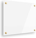 Ships Next Day, Made in USA - Acrylic Dry Erase Board | Non-Magnetic Dry Erase Board | Hanging Frameless White Board | Acrylic for Office, School and Home Walls | for Kids & Adults (White - 18x24)