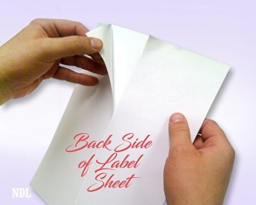 NextDayLabels - 8-1/2 x 11 Neon Color High Light Fluorescent Labels for Laser & Inkjet Printer (Orange Fluorescent, 8.5" x 11" - 1 Per Page | 100 Labels)