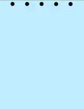 Limited Papers(TM) Writing and Copy Paper, Variation of Colors 8.5" x 11", 5 Hole Top-Punched, 20 Pound Text, 500 Sheets Per Ream. (2500, Blue)
