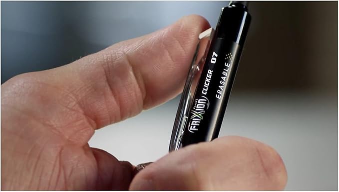 Pilot FriXion Clicker Erasable Gel Pens, Extra Fine Point 0.5 mm, Pack of 7, Assorted Colors