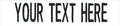 Northern Safari Custom Uniform Name Tapes Solid Colors. White Fabric, 4 Inch Sew on