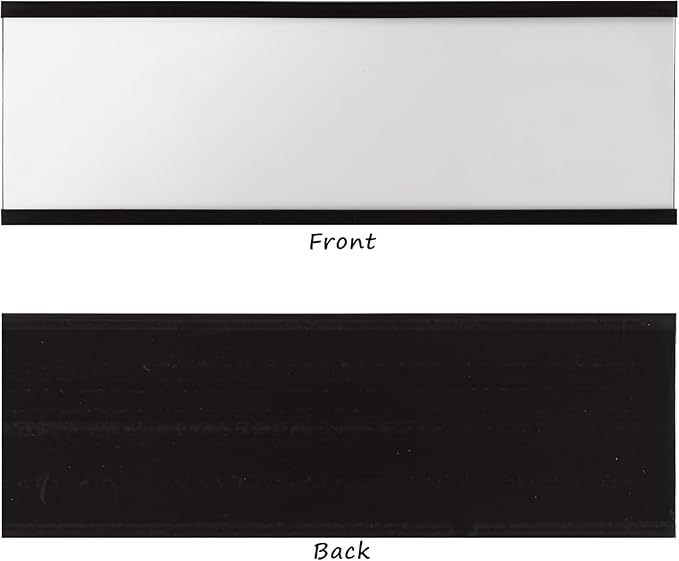 Realth C Channel Magentic Label Holders 70 Pack 3" x 5" - Magnetic Name Tags for Classroom, Office, Shelving, Bins, Library, Supermarket