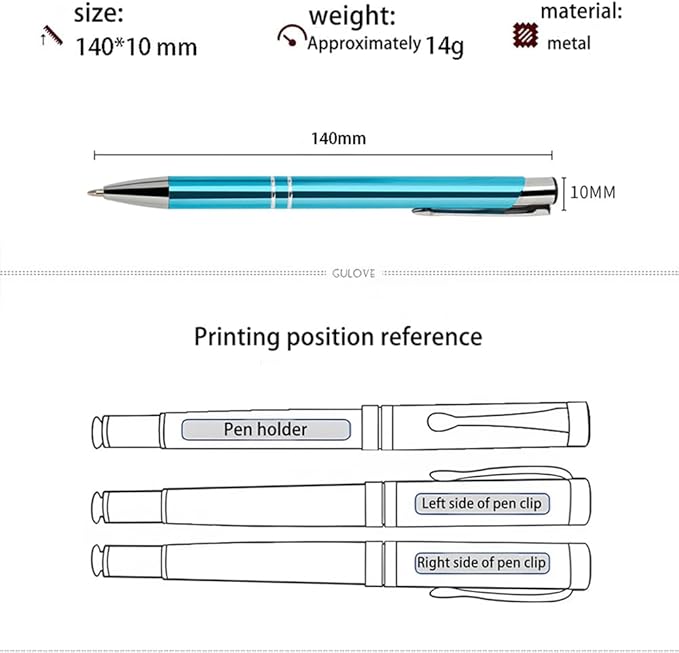 Yucold Customized ballpoint pens in bulk, personalized ballpoint pens with free engraving, for use in companies, enterprises, graduation anniversaries (Rose gold,260)