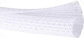 QCSIW 50ft 1 Inch White Cable Sleeve – Split Wire Loom Tubing Cord Protector – Flame Retardant Polyester Cable Management Wrap for Desk, TV, PC – Pet Chew Resistant & Easy to Cut