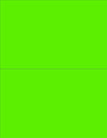 NextDayLabels 8-1/2 x 11" Neon Color High Light Fluorescent Labels for Laser & Inkjet Printer (Green Fluorescent, 8-1/2" x 5-1/2" - 2 Per Page | 50 Labels)