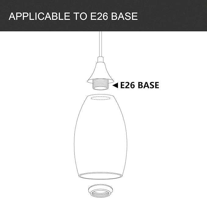 Fixture Replacement Globe Shade,Lampshade for E26 Base 1-5/8 Inch Fitter, Color Art Glass Oval Lampshade Cover for Pendant Kitchen Wall Sconce Chandelier Vanity Light (1, Blue and Gold)