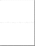 NextDayLabels - Letter Size White Perforated Blank Post Card Cardstock, 75lb Cover (203 gsm) 2 per Page, Cards Measure 8.5" X 5.5", Inkjet/Laser Compatible - 100 Sheets / 200 Cards