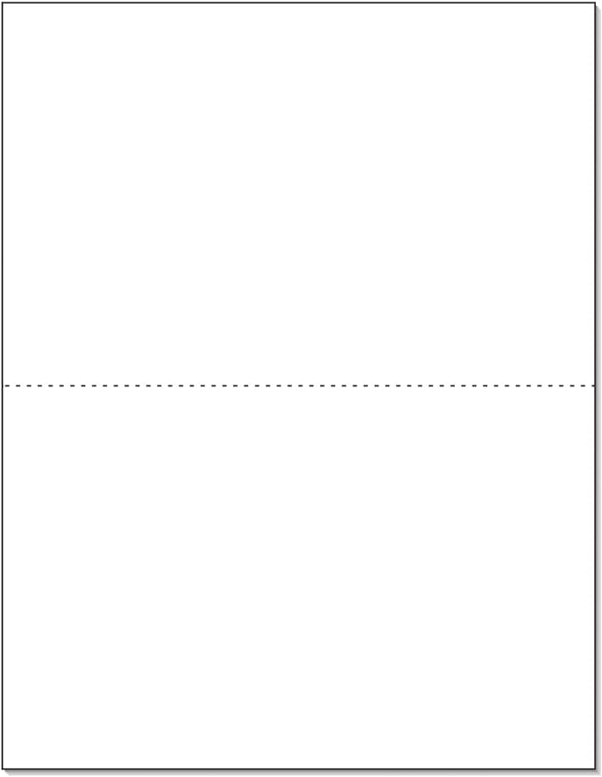 NextDayLabels - Letter Size White Perforated Blank Post Card Cardstock, 75lb Cover (203 gsm) 2 per Page, Cards Measure 8.5" X 5.5", Inkjet/Laser Compatible - 100 Sheets / 200 Cards