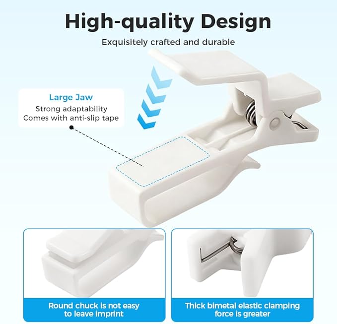 Movable Cord Holder for Nightstand, 2026 New Upgrade Cord Organizer Holder, Cable Organizers USB Cable Holder Wire Organizer Cord Clips, Cable Hider for Home, Office,Cubicle Accessories (6, White)