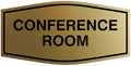 Fancy Conference Room Sign (Brushed Gold) - Large
