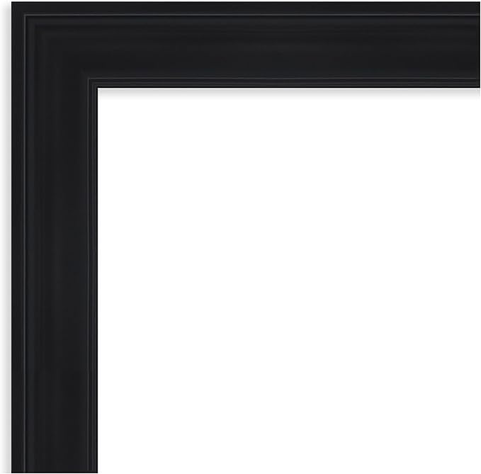 Amanti Art Black Framed Magnetic Board 17x29 Small Vision Board for use with Magnets, 100% Metal Sheet to Display Items as Office Decor or for Home Organization in mudroom, Kitchen or Kids Room