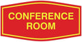 Fancy Conference Room Sign (Red/Yellow) - Large