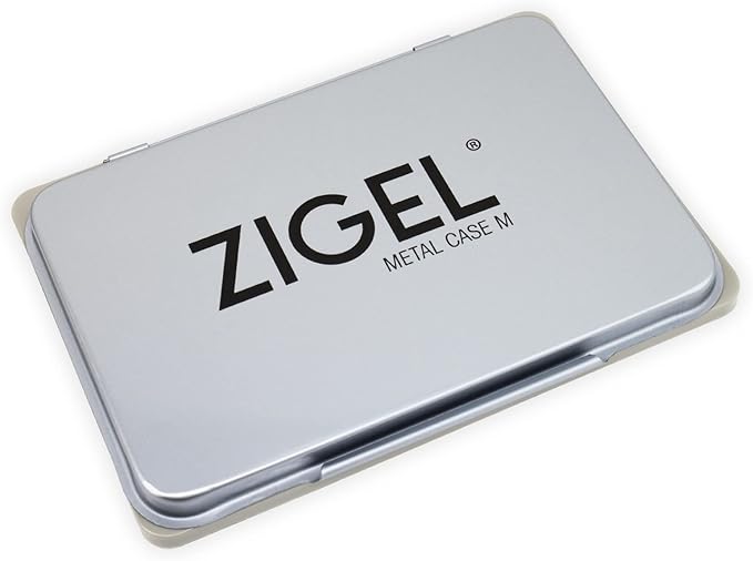 Metal Case Stamp Pad Medium Size, Magenta Purple Color - Size: 3" x 4" - Choose from 15 Ink Colors