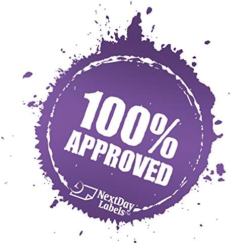 NextDayLabels - 8-1/2 x 11 Neon Color High Light Fluorescent Labels for Laser & Inkjet Printer (RED Fluorescent, 2" Round - 20 Per Page | 500 Labels)