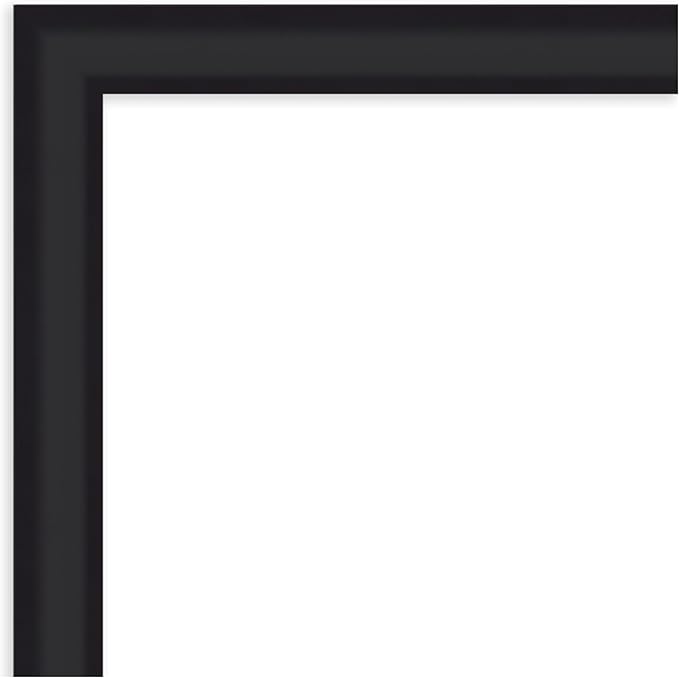 Amanti Art Black Framed Magnetic Board 27x43 Large Vision Board for use with Magnets, 100% Metal Sheet to Display Items as Office Decor or for Home Organization in mudroom, Kitchen or Kids Room