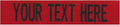Custom Uniform Name Tapes Solid Colors. Red Fabric, 4 Inch Sew on
