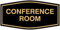 Fancy Conference Room Sign (Black/Gold) - Medium