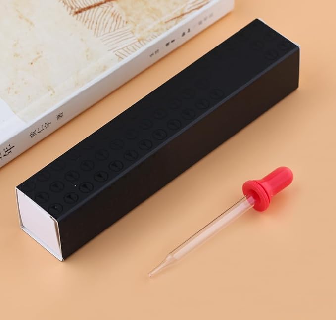czxwyst Majohn Wancai 2.0 Mini Pocket-Size Eyedropper Fountain Pen (EF Nib 0.38mm, Maillard Brown)