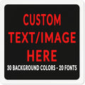 Custom Sign Personalized Custom Metal Sign, Customize For Office, Business, Workplace, Office, Home, Delivery Signs 8x8