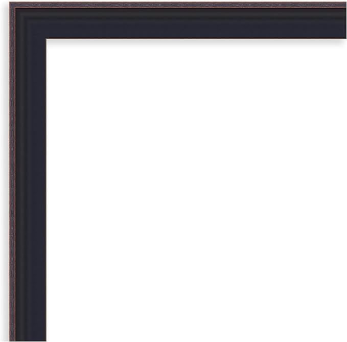 Amanti Art Black Framed Magnetic Board 19x23 Small Vision Board for use with Magnets, 100% Metal Sheet to Display Items as Office Decor or for Home Organization in mudroom, Kitchen or Kids Room