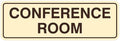 Standard Conference Room Sign - Ivory/Dark Brown - Large 1 Pack