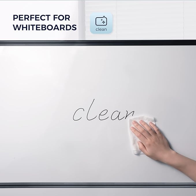 loukin Dry Erase Wipes, Whiteboard Cleaning Wipes, Non-Toxic Cleaning Wipes for Whiteboard, 6 Pack, 50 Wipes Per Pack