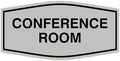 Fancy Conference Room Sign (Light Grey/Black) - Large