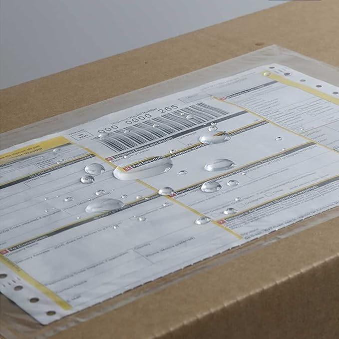 BEUYI Clear 7.5'' x 5.5'' Packing List Envelopes, Shipping Label Pouches/Sleeves (200 Pack)