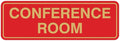 Standard Conference Room Sign - Red/Gold - Small 2 Pack