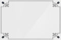 Acrylic Dry Erase Board for Wall with Stylish Border - Shipped Next Day, Made in USA, Non-Magnetic Whiteboard, Wall Mounted Board, Easy to Clean (White - 24x36)