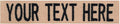 Custom Uniform Name Tapes Solid Colors. Coyote Tan Webbing, 3.5 Inch Hook Fastener (Uniform Ready Fastener)