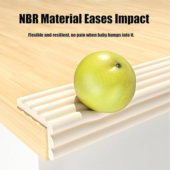Soft Extra-Wide Edge Protector for Baby, 16.4ft Baby Proofing Edge Guards Padding Self-Adhesive Double Sided Tape, Safety Guards Proof Foam Padding for Sharp Edges, Table, Desk, Furniture Black