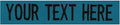Custom Uniform Name Tapes Solid Colors. Made in The U.S.A. Ships Under 24 Hours. Teal Fabric, 5 Inch Hook Fastener (Uniform Ready Fastener)