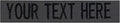 Custom Uniform Name Tapes Solid Colors. Made in The U.S.A. Ships Under 24 Hours. Charcoal Gray Fabric, 3.5 Inch Sew on