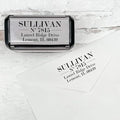 Self Inking Modern Address Stamps | Custom Return Address Stamper (Traditional Serif, Large)