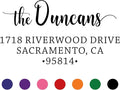 The Duncans Personalized Self-Inking Address Stamp | Envelope Return Address Stamp for Couples and Families | Custom Rubber Address Stamp (1, Xtra Large)