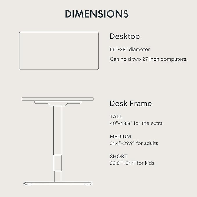 FLEXISPOT E6 3-Stage Dual Motor Electric Standing Desk 55 x 28 Sit Stand Up Desk, Holds 220 lbs, Adjustable Height w/Memory Presets, One-Piece Brown Wood Grain Desktop & Black Frame, Ships in 2 Boxes