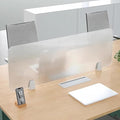 RCJCQSR Acrylic Frosted Privacy Free Standing Screen, Visual Distractions Privacy Panel Portable Desk Divider Guard for Table Top Workstation for Home Office(Size:50x30cm(19.7x11.8))