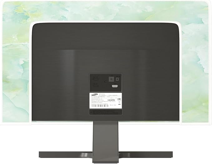 Baocicco Sage Green Marble Waterproof TV Dust Cover 70 Inch Anti-Static Dustproof Abstract Creative Desige Television Accessories TV LCD Screen Texture TV Decoration for Tablet
